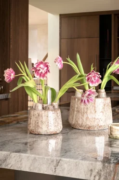 COCOmaison Safia vase H21cm - Beige Outlet