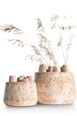 COCOmaison Safia vase H21cm - Beige Outlet