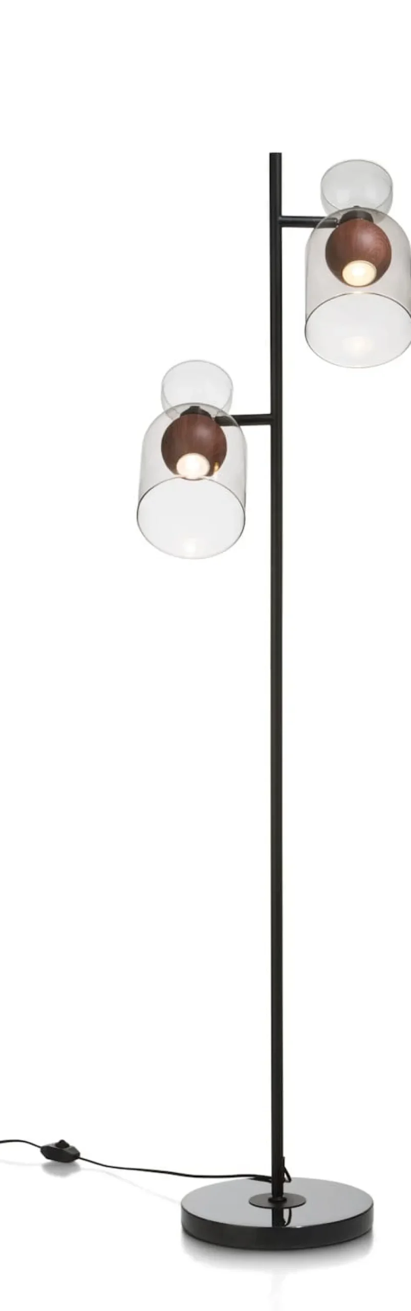 COCOmaison Skylar verre D16cm - Noir / anthracite Clearance