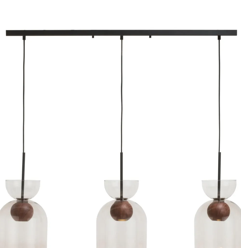 COCOmaison Skylar verre D22cm - Noir / anthracite Clearance