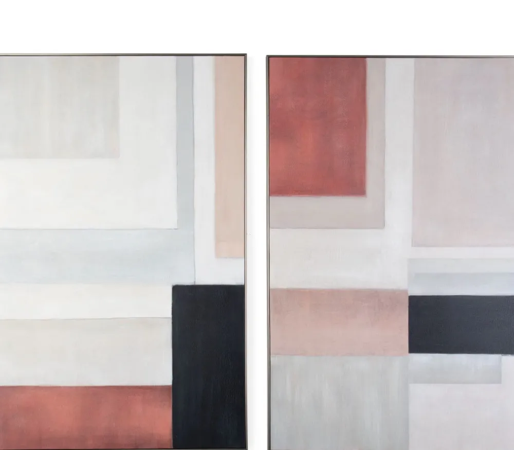 COCOmaison Tijn cadre 90x140cm - Multicouleur