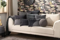 COCOmaison Timeless - Evie coussin 45x45cm - Anthracite Discount