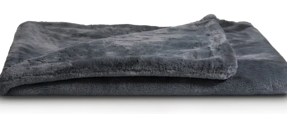 COCOmaison Timeless - Evie plaid 130x160cm - Anthracite Discount