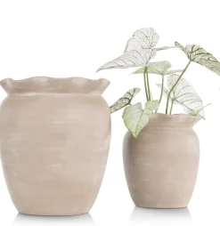 COCOmaison Wave pot H40cm - Beige Online