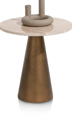 COCOmaison Zita table d'appoint H43cm - Couleur creme Hot